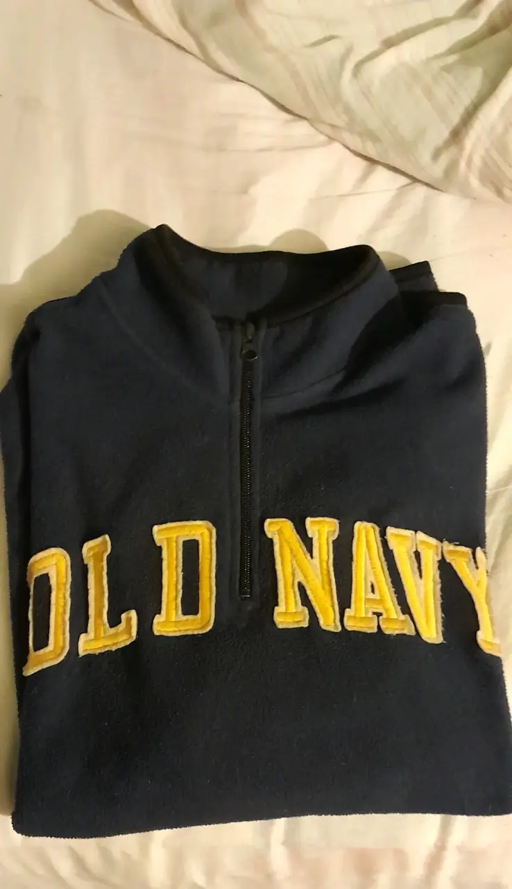 Polerón azul marino Old Navy con cierre - 1