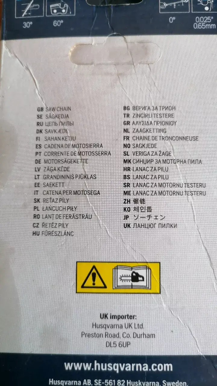 Cadena de motosierra Husqvarna XCut C85 20" - 2