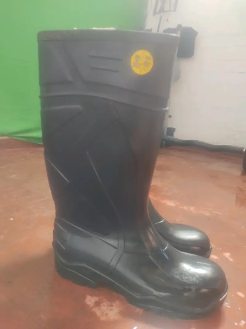 Botas de goma negras para lluvia talla 42 43 - 2