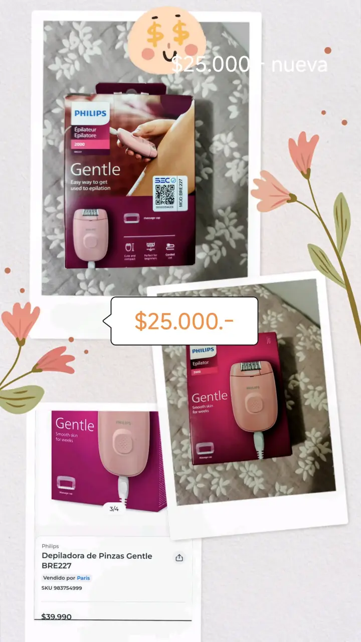 Depiladora Philips Gentle BRE227 nueva