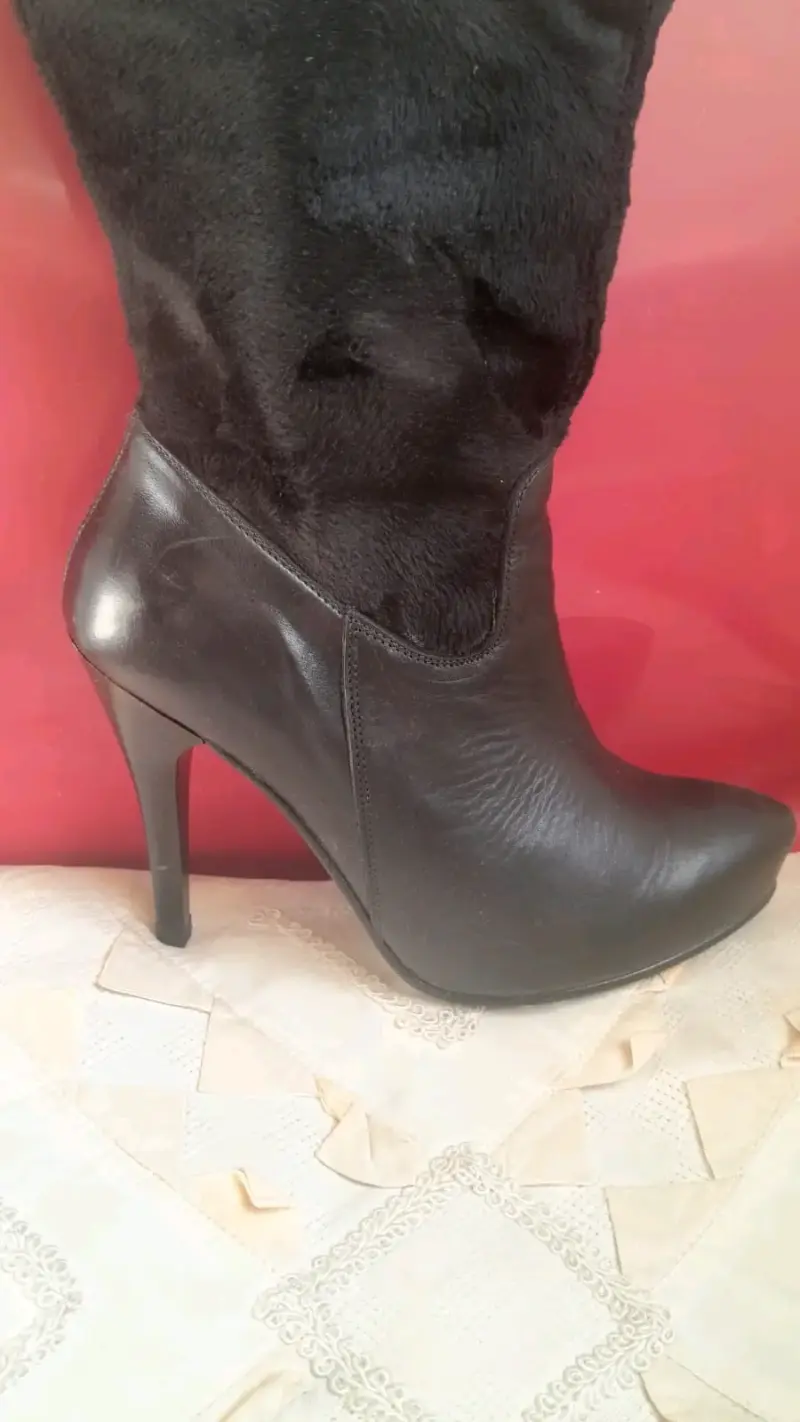 Botas bucaneros negras plataforma - 2