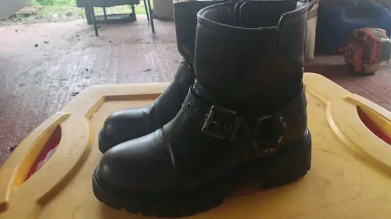 Botines de eco-cuero cafe Sybilla talla 39 - 2