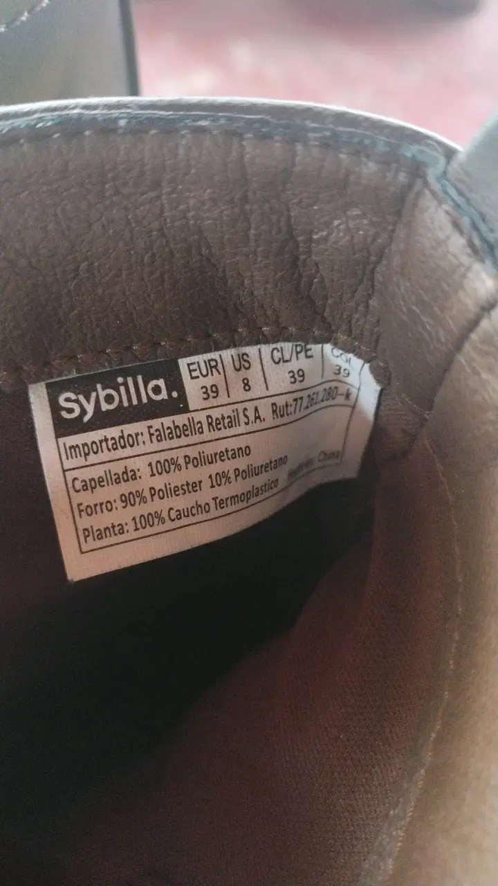 Botines de eco-cuero cafe Sybilla talla 39 - 3