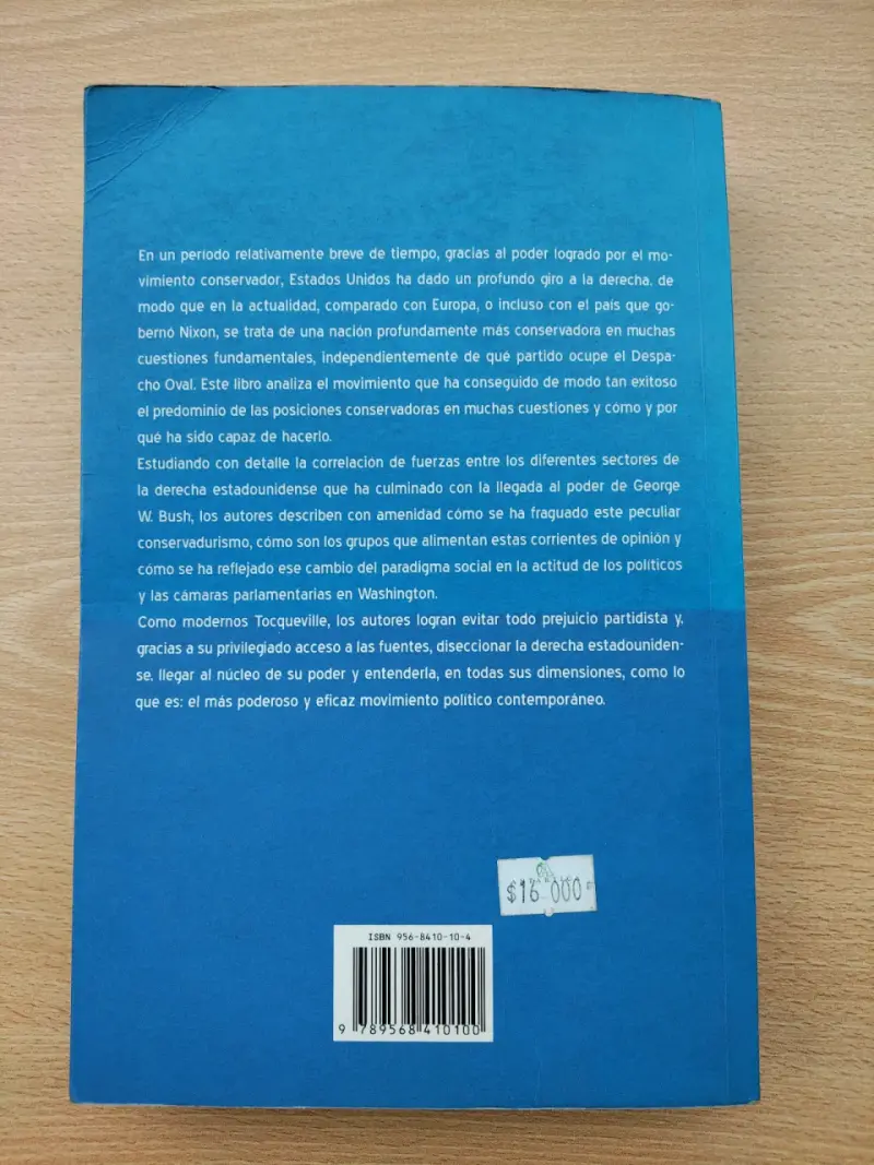Libro 'Una Nación Conservadora' de J. Micklethwait - 2