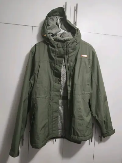 Chaqueta verde impermeable mujer - miniatura 1
