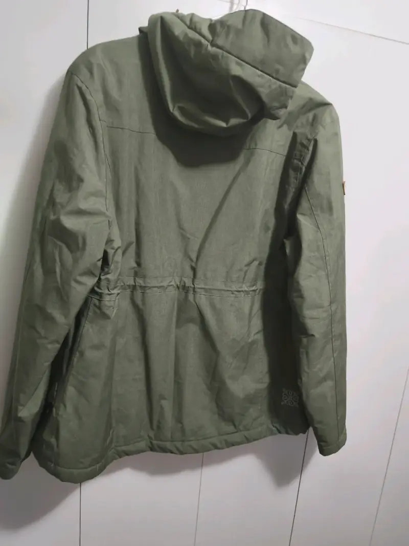 Chaqueta verde impermeable mujer - 2