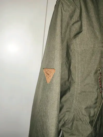 Chaqueta verde impermeable mujer - miniatura 3