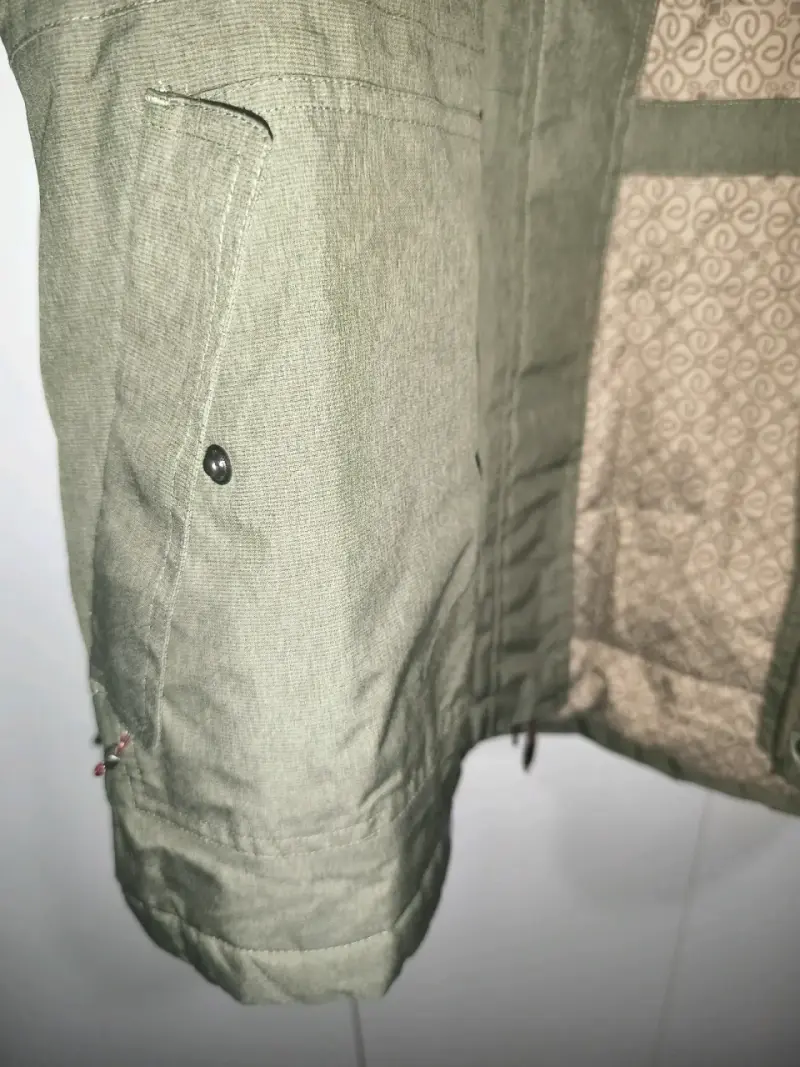 Chaqueta verde impermeable mujer - 4