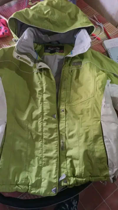 Chaqueta de esquí verde Karbon para mujer - miniatura 1