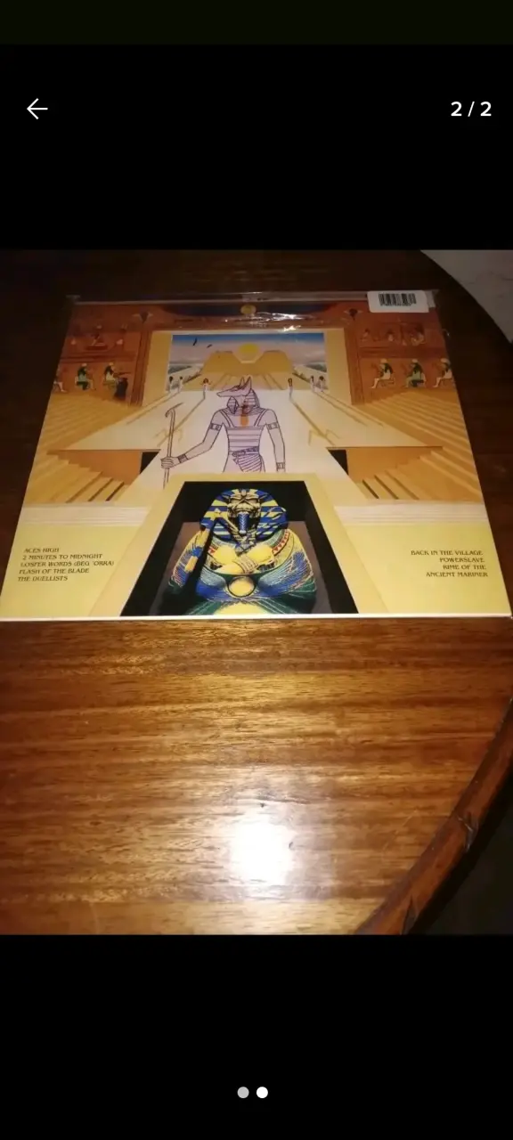 Vinilo Iron Maiden Powerslave en buen estado - 2