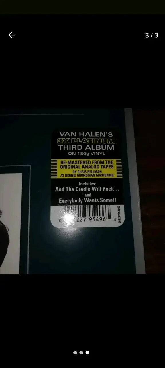 Vinilo Van Halen Women and Children First - 3