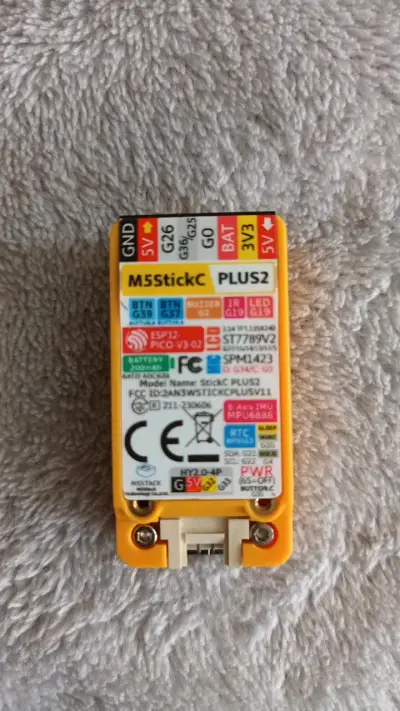 Módulo M5Stack StickC Plus2 compacto amarillo - miniatura 2