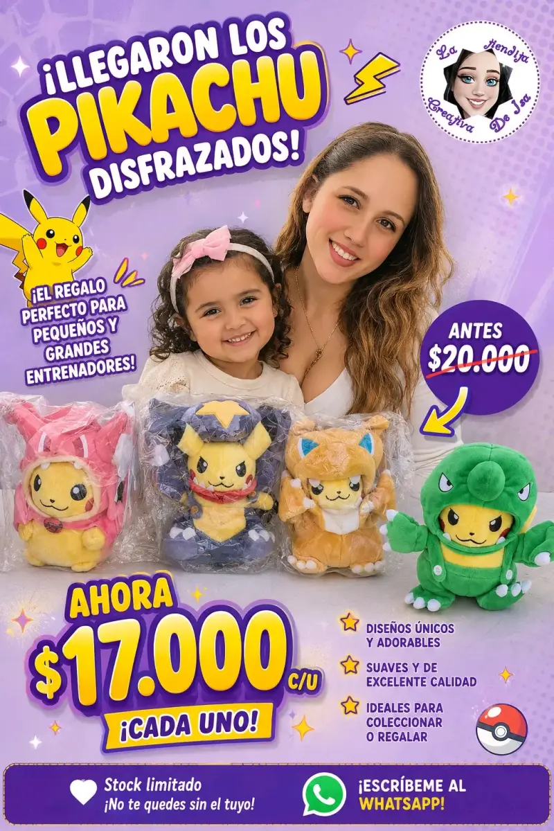 Peluche Pikachu Disfrazado