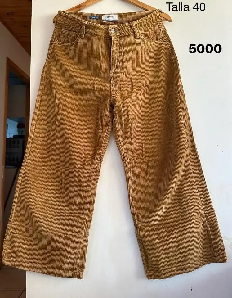 Pantalones de pana marrón talla 40