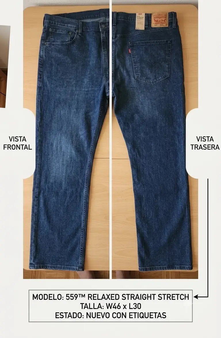 Jeans Levi's 559 Relaxed Straight Azul - 6