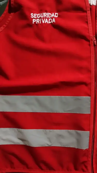 Chaleco Reflectante de Seguridad Privada Rojo - miniatura 1