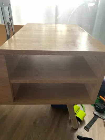 Mesa de centro elevable de madera clara - miniatura 2