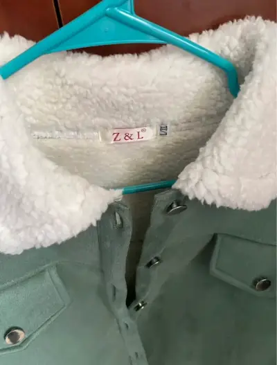 Chaqueta verde con cuello de borrego Z&L - miniatura 2