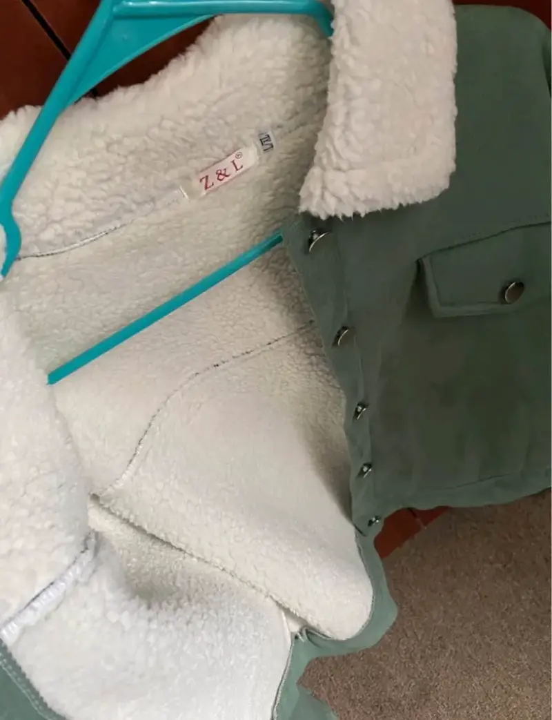 Chaqueta verde con cuello de borrego Z&L - 4