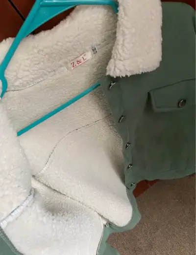 Chaqueta verde con cuello de borrego Z&L - miniatura 4
