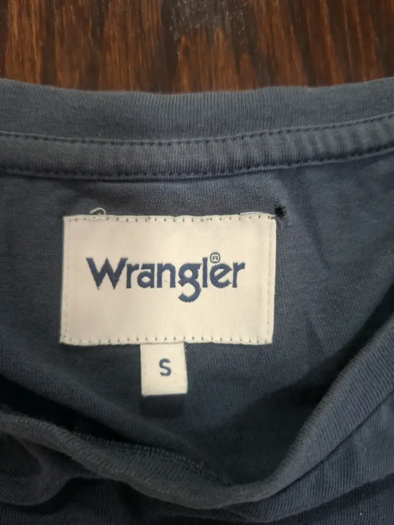 Polera Wrangler azul de algodón para hombre - 3