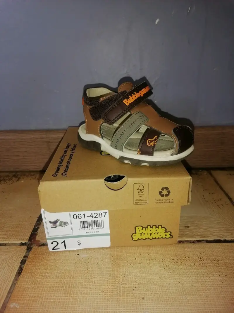 Sandalias para niños Bubble Gummers marrón - 2