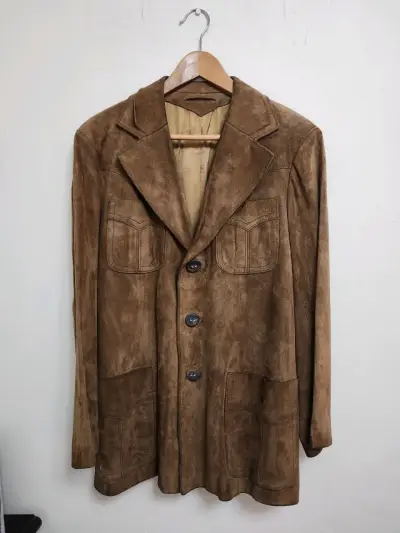 Chaqueta vintage 100% cuero Dagorret - miniatura 1