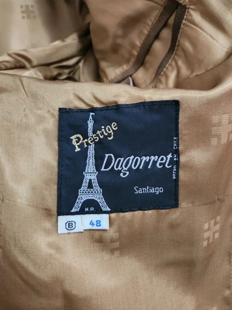 Chaqueta vintage 100% cuero Dagorret - 2