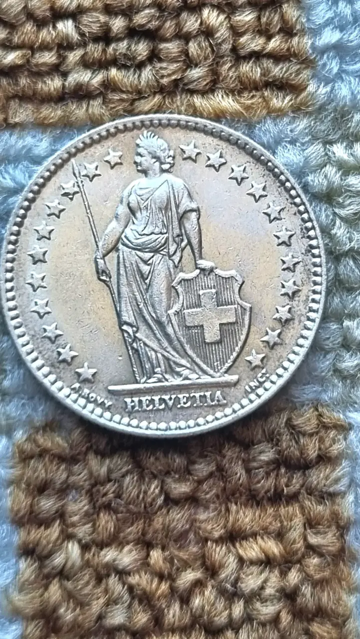 Moneda Suiza de Plata, 2 Francos 1955 - 2