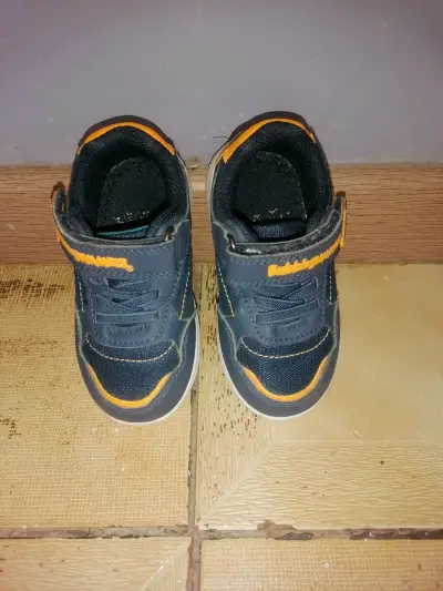 Zapatillas deportivas para niños Bubblegummers azul y naranja - miniatura 1