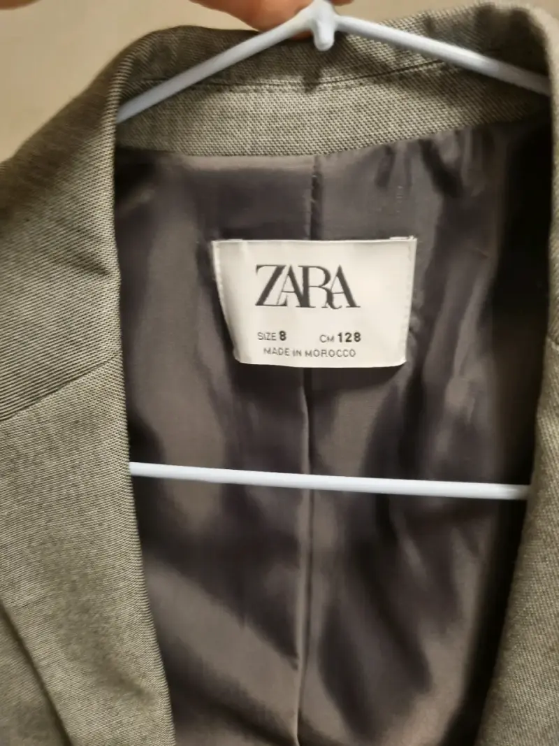 Blazer gris para niño Zara talla 8 - 2