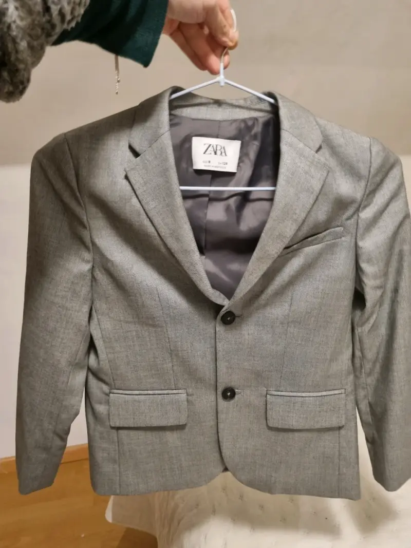 Blazer gris para niño Zara talla 8 - 3