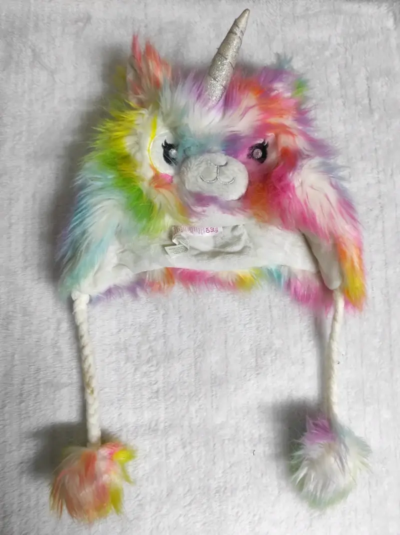 Gorro de unicornio multicolor para niños - 1