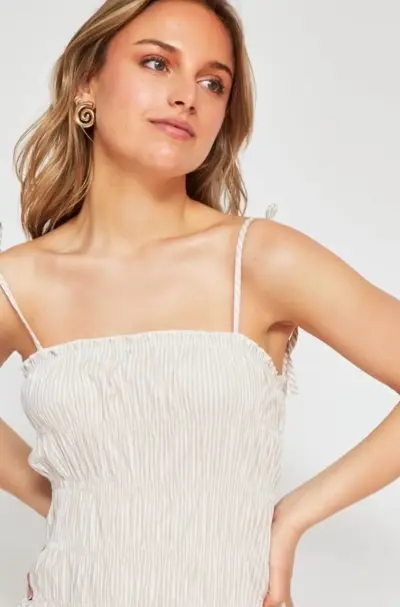 Vestido corto de tirantes para mujer - miniatura 3
