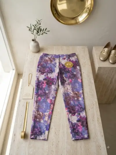 Pantalon estampado floral H&M edición especial - miniatura 1
