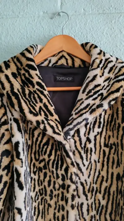 Abrigo de Leopardo Topshop para Mujer - miniatura 1