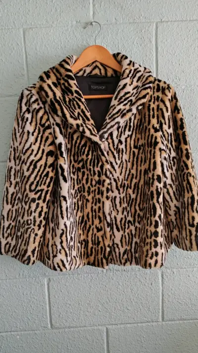 Abrigo de Leopardo Topshop para Mujer - miniatura 2