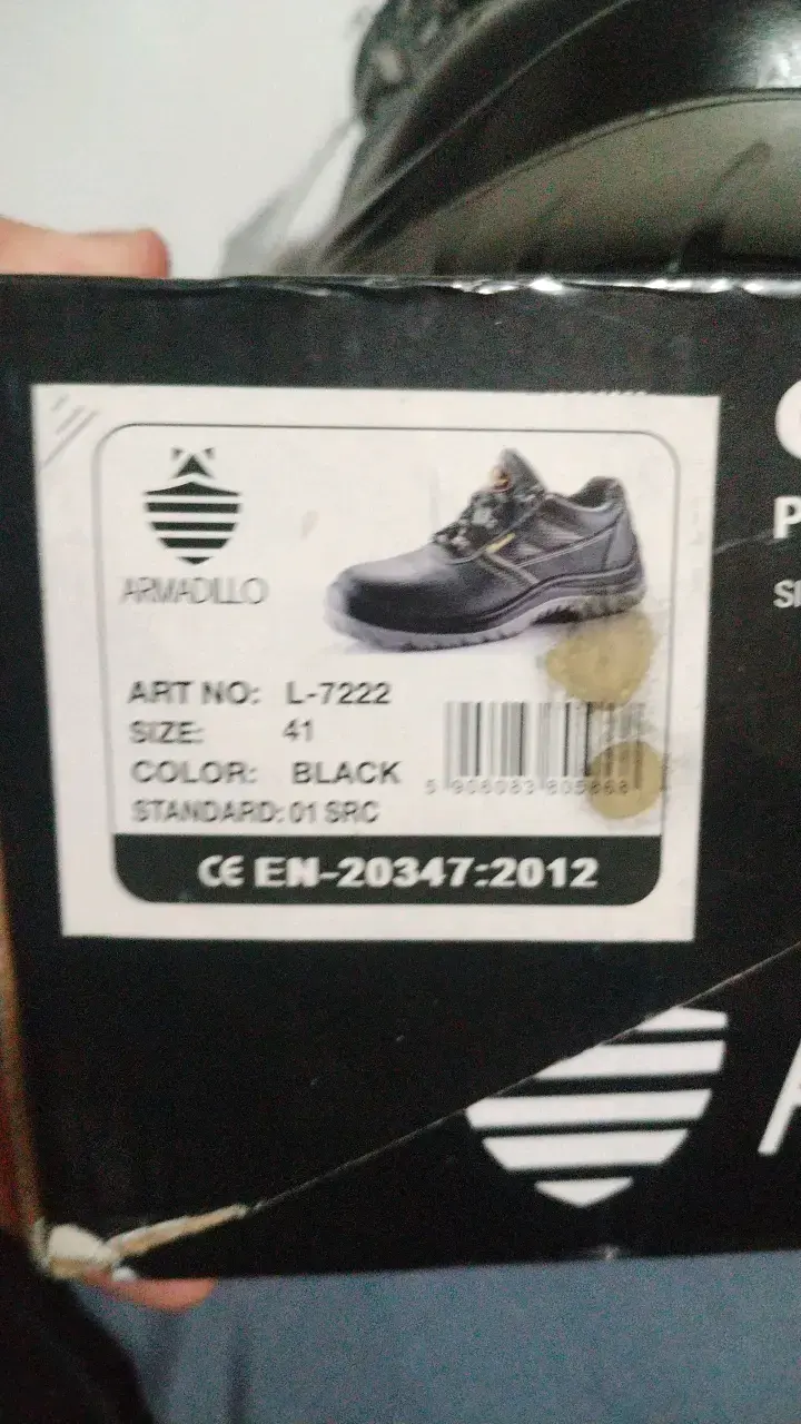 Zapatos de trabajo, Armadillo negros - 6
