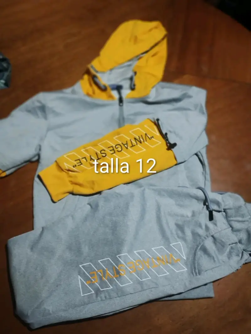 Chaqueta de polar gris para niño talla 12 - 2