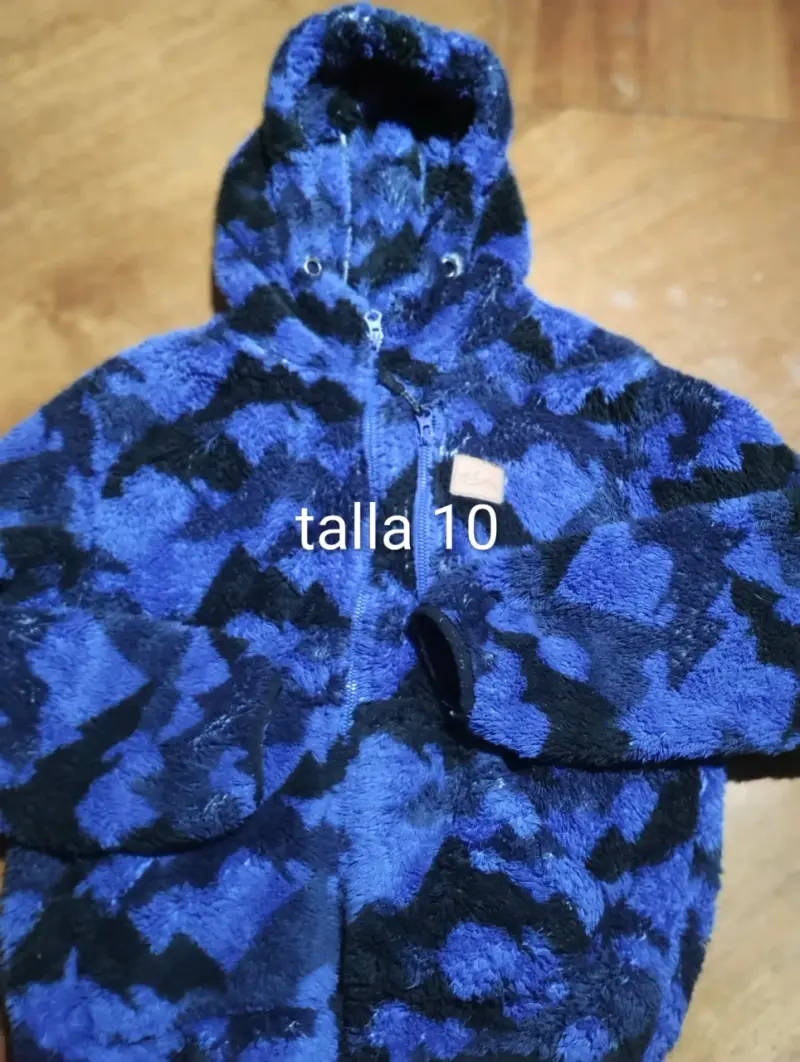 Chaqueta de polar gris para niño talla 12 - 3