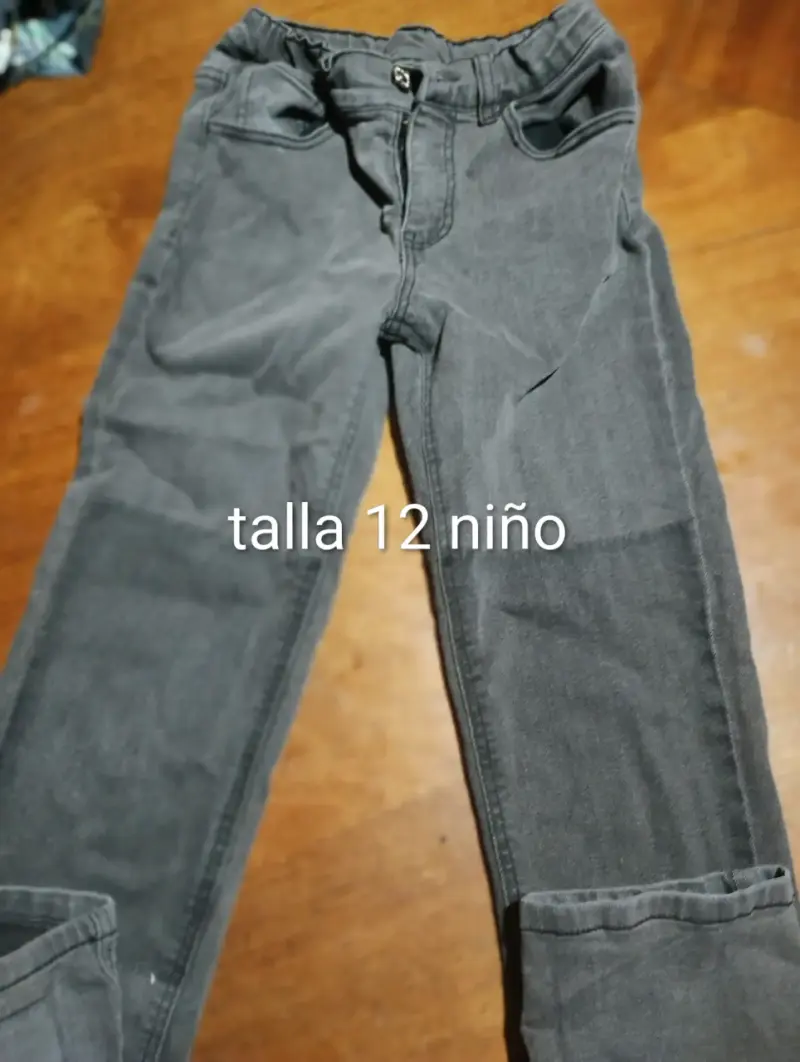 Chaqueta de polar gris para niño talla 12 - 4