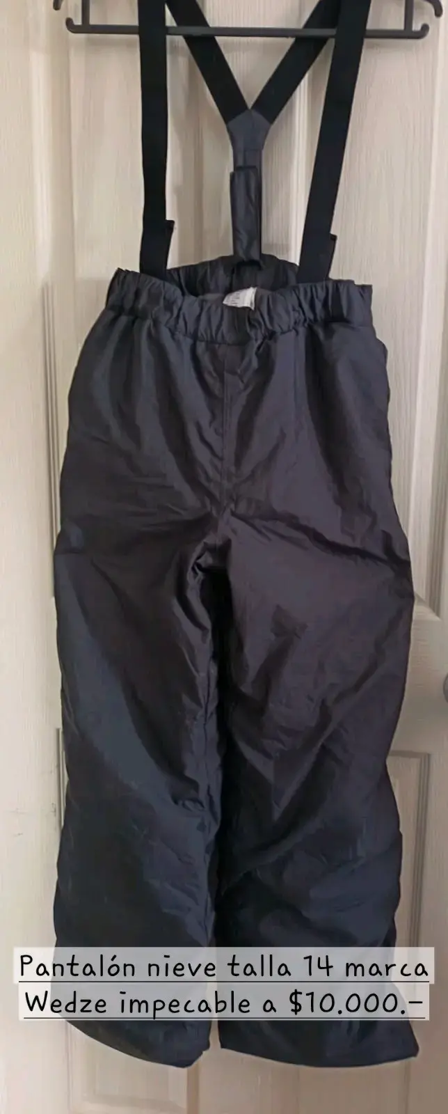 Pantalón de nieve Wedze talla 14 negro