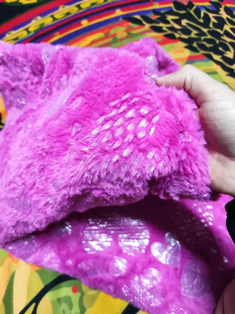 Manta de sirena infantil rosa con corazones - 4