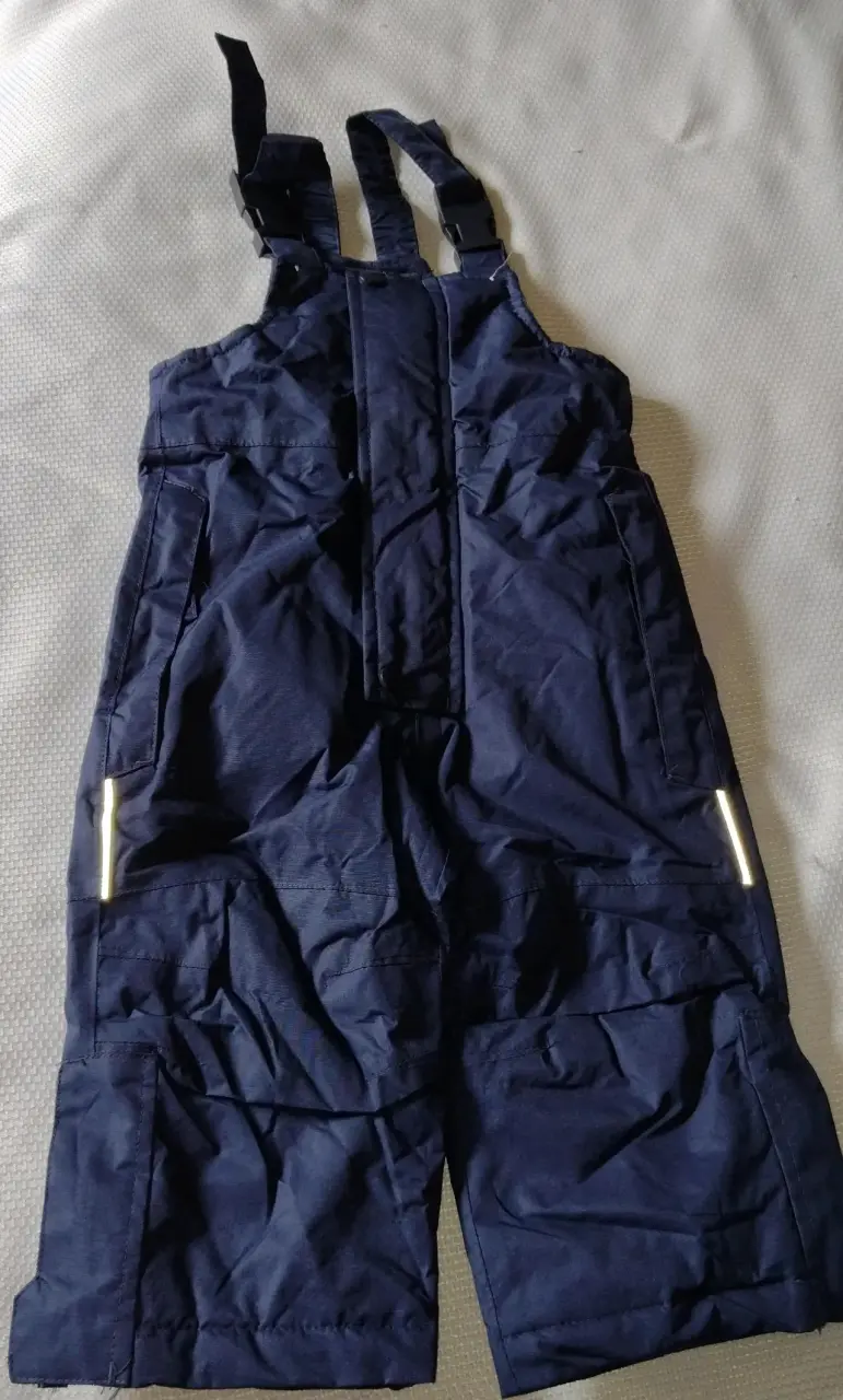 Chaleco acolchado azul para niño con capucha - 6