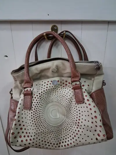 Bolso Desigual beige con detalles marrones - miniatura 1