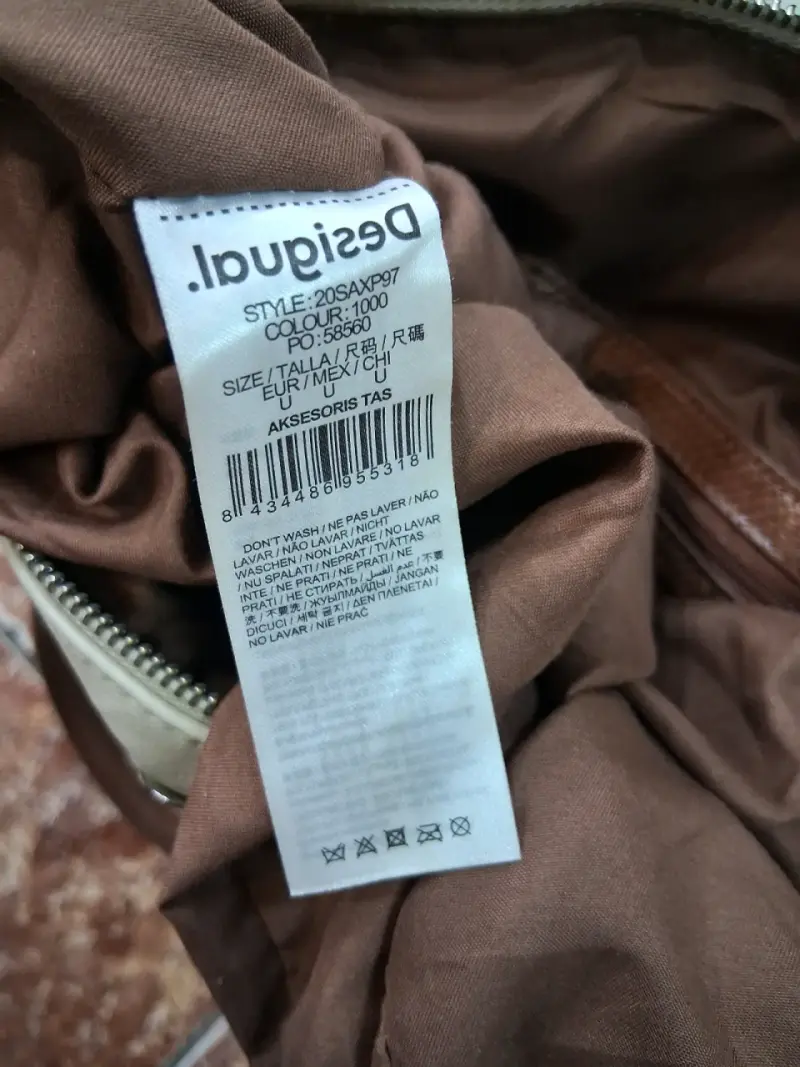 Bolso Desigual beige con detalles marrones - 3