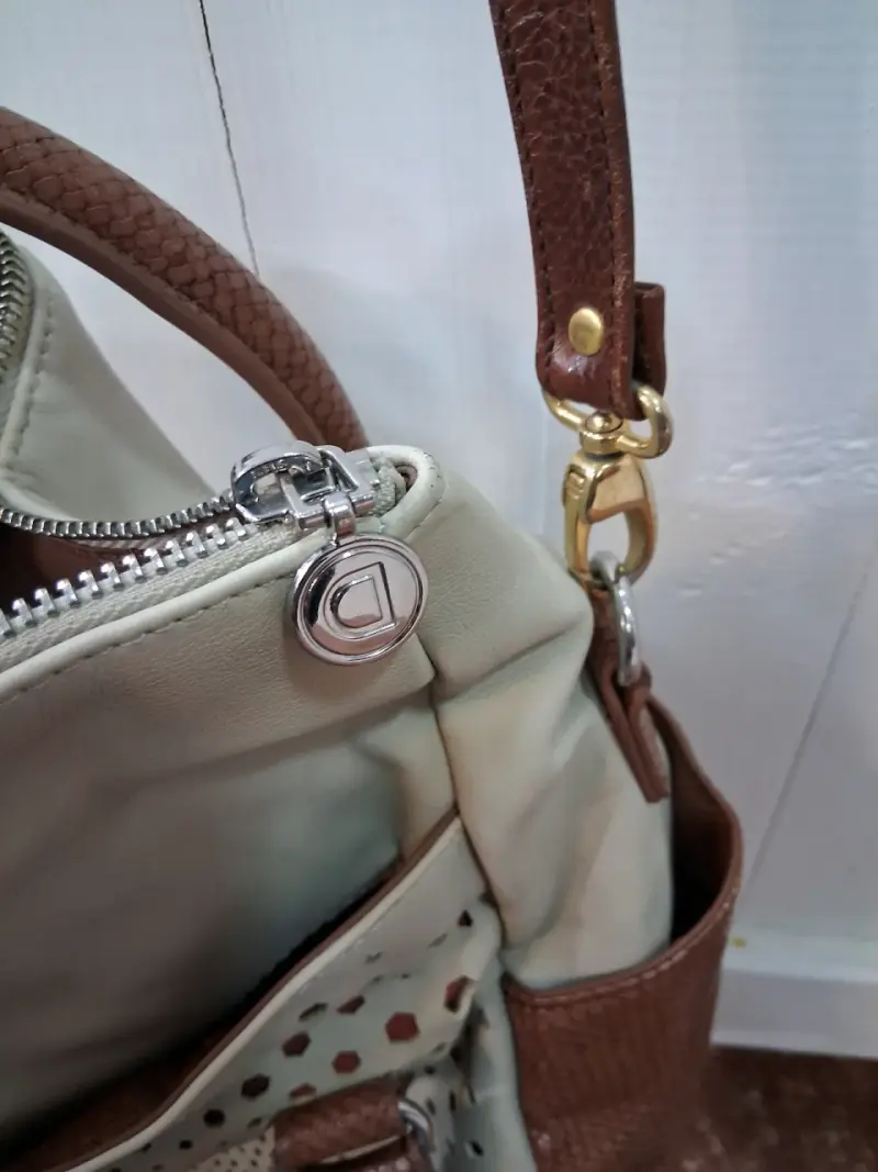 Bolso Desigual beige con detalles marrones - 5