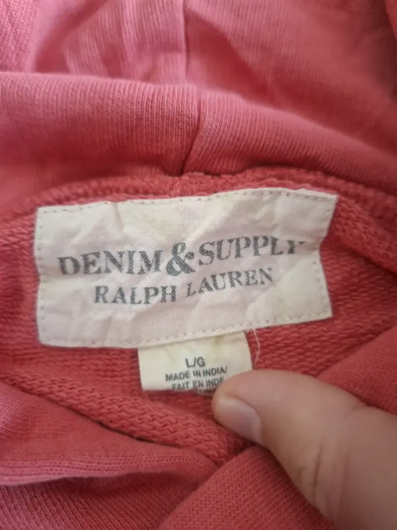 Polerón con capucha Ralph Lauren Denim & Supply rojo - 3