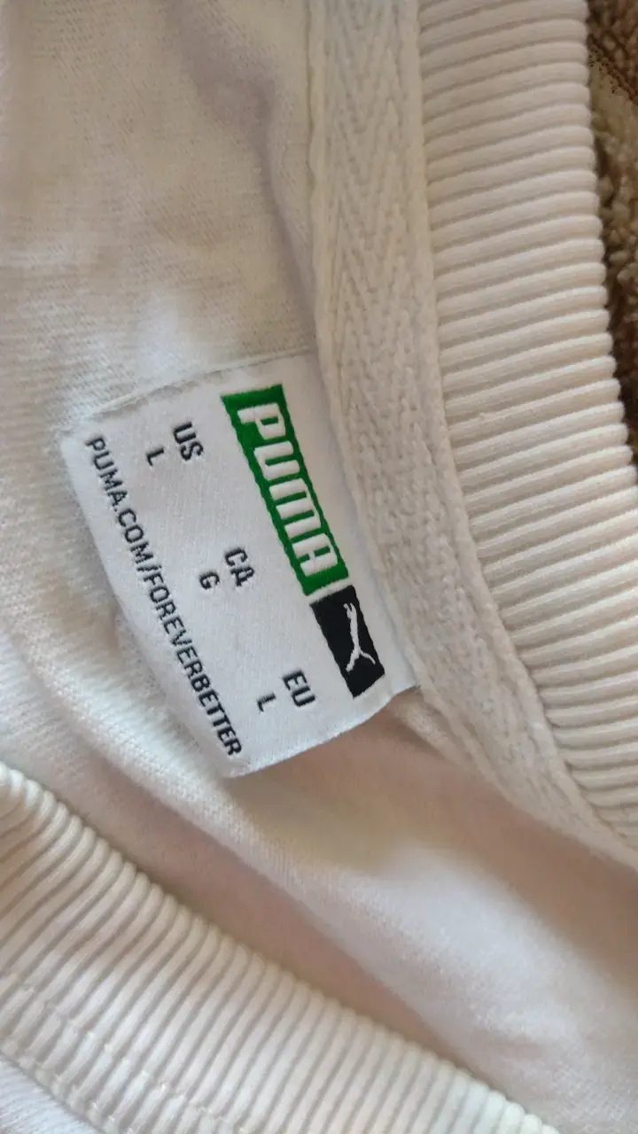 Polera blanca Puma con diseño ecológico - 2