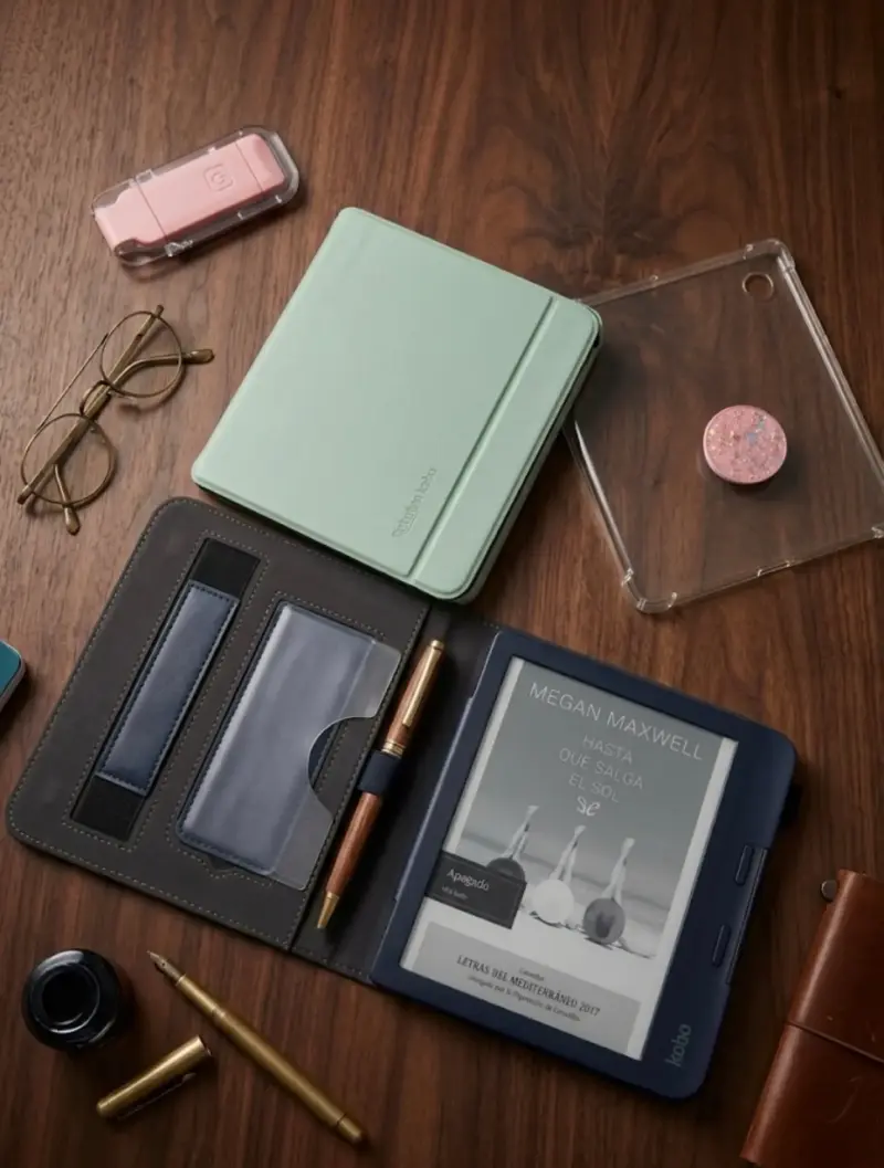 Lector de eBooks Kobo con funda - 1